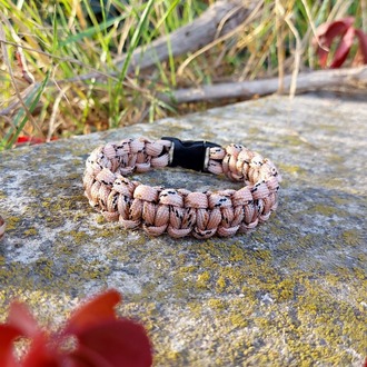 Yavruağzı Kırçıllı Paracord Bileklik