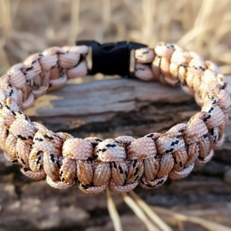 Yavruağzı Kırçıllı Paracord Bileklik