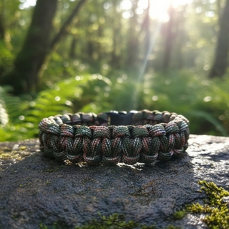 Askeri Kamuflaj 2 Paracord Bileklik