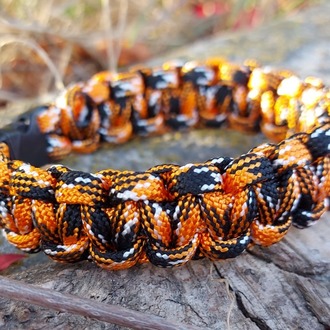 Turuncu Kırçıllı Paracord Bileklik