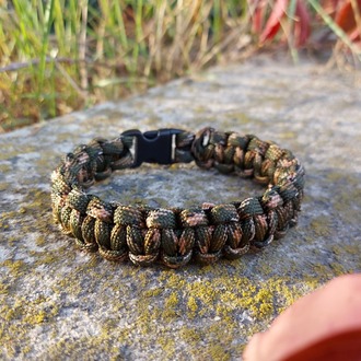 Askeri Kamuflaj Paracord Bileklik