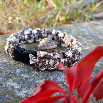 Kahverengi Kamuflaj Paracord Bileklik