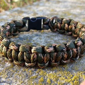 Askeri Kamuflaj Paracord Bileklik