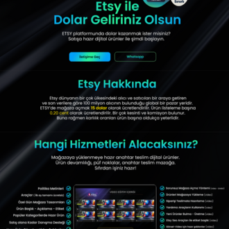 ETSY ile Dolar Geliriniz Olsun - Başlangıç Paket