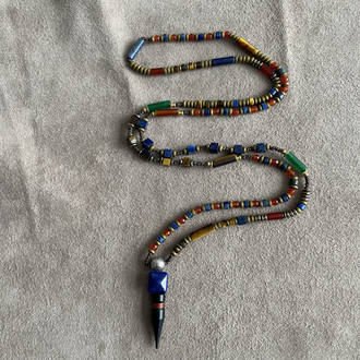 Lapislazuli akik tılsım kolye 
