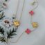 Marka Model Yonca Set Gold-Pembe