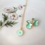 Mint Yeşili Kolye Küpe Set
