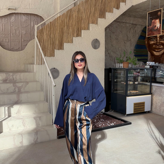 Şifon Loft kumaş saten pantolon