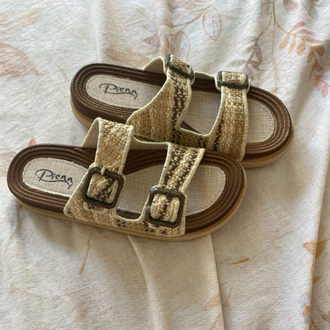 Hasır Model Toka Detay Comfort Şık Terlik