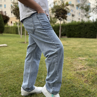 Premium Kot Mavi Baggy Pantolon