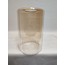 AVİZE CAMI. SİLİNDİR, BAL RENKLİ ,KENDİNDEN ÇİZGİLİ, (E.27).Çapı:10.00cm-h:15.00cm. r