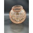 OSMANLI AVİZE CAMI. BAL,ÇATLATILMIŞ DESENLİ. GRİFLİ. (ÇAP: 20.00cm- YUVA ÇAPI: 10.00cm)