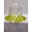 KIVIRCIK ABAJUR CAMI. AÇIK YEŞİL - ŞEFFAF, RENKLİ.alt çapı:10,00cm,h:15,50cm
