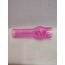 AVİZE LAMBA CAMI.TAM PEMBE RENKLİ. (ALT ÇAP: 7.00cm-h:25.00cm)