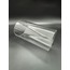 SİLİNDİR AVİZE CAMI. ŞEFFAF, YANLARINDAN ÜÇ DELİKLİ. (Çap: 12.00cm- h: 25.00cm)