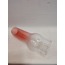 AVİZE LAMBA CAMI. ŞEFFAF - GÜL KURUSU RENKLİ. (Alt çapı:7.00cm-h:25.00cm.
