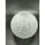 KÜÇÜK AVİZE CAMI.YUVARLAK, MAT, ÇATLATILMIŞ DESENLİ (E.14) (ÇAP: 10.cm - DUY YUVASI: 3.cm)