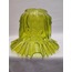 KIVIRCIK AVİZE CAMI. TAM AÇIK YEŞİL .(ALT ÇAP: 10.00cm),h:15,50cm