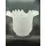 KIVIRCIK AVİZE CAMI.MAT,(Buzlu cam gibi) RENKTE.Alt çapı:10,00cm-h:15,50cm.