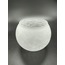 KÜÇÜK AVİZE CAMI.YUVARLAK, MAT, ÇATLATILMIŞ DESENLİ (E.14) (ÇAP: 10.cm - DUY YUVASI: 3.cm)