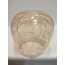 AVİZE CAMI. BAL RENKLİ. ÇATLATILMIŞ DESENLİ. (E.27).Normal ampule göre.