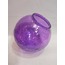 GLOB AVİZE CAMI.MOR renkli,çatlatılmış desenli.(Çapı:15.00 cm-Yuvası:7.00 cm).