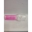 AVİZE LAMBA CAMI. ŞEFFAF - PEMBE RENKLİ. (ALT ÇAP:7.00cm-h:25.00cm.
