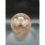OSMANLI AVİZE CAMI. BAL,ÇATLATILMIŞ DESENLİ. GRİFLİ. (ÇAP: 20.00cm- YUVA ÇAPI: 10.00cm)