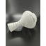 AVİZE LAMBA CAMI. BEYAZ RENKLİ. SUYOLU DESENLİ ,(ALT ÇAP: 8.00cm-h:18.00cm)