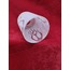 AVİZE CAMI. SİLİNDİR, MAT, ÇATLATILMIŞ, ALEV DESENLİ,Çap:10.00cm-h:14.0cm.Normal ampule.