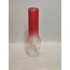 AVİZE LAMBA CAMI. ŞEFFAF - KIRMIZI RENKLİ. (ALT ÇAP:7.00cm-h:25.00cm)