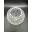 GLOB AVİZE CAMI. ŞEFFAF RENKTE, ÇATLATILMIŞ DESENLİ (ÇAP: 15.00cm-DUY YUVASI: 7.00cm)