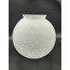 OSMANLI AVİZE CAMI .MAT, ÇATLATILMIŞ DESENLİ. GRİFLİ (ÇAP: 20.cm- YUVA ÇAPI: 10.cm)