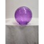GLOB AVİZE CAMI.MOR renkli,çatlatılmış desenli.(Çapı:15.00 cm-Yuvası:7.00 cm).