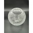 GLOB AVİZE CAMI. ŞEFFAF RENKTE, ÇATLATILMIŞ DESENLİ (ÇAP: 15.00cm-DUY YUVASI: 7.00cm)