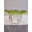 KIVIRCIK ABAJUR CAMI. AÇIK YEŞİL - ŞEFFAF, RENKLİ.alt çapı:10,00cm,h:15,50cm