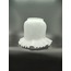 KIVIRCIK AVİZE CAMI. TAM SÜT BEYAZ RENKTE.alt çapı:10,00cm.h:15,50cm