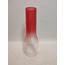 AVİZE LAMBA CAMI. ŞEFFAF - KIRMIZI RENKLİ. (ALT ÇAP:7.00cm-h:25.00cm)