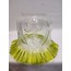 KIVIRCIK ABAJUR CAMI. AÇIK YEŞİL - ŞEFFAF, RENKLİ.alt çapı:10,00cm,h:15,50cm