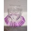 KIVIRCIK AVİZE CAMI. LİLA-ŞEFFAF RENKLİ. (ALT ÇAP: 10.cm).h:15,50cm.)