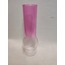 AVİZE LAMBA CAMI. ŞEFFAF - PEMBE RENKLİ. (ALT ÇAP:7.00cm-h:25.00cm.