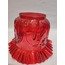 KIVIRCIK AVİZE CAMI. TAM KIRMIZI. (ALT ÇAP: 10,00cm),h:15,50cm.