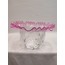 KIVIRCIK MASA LAMBASI CAMI. PEMBE- ŞEFFAF RENKTE.alt çapı:10,00cm-h:15,50cm.