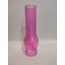 AVİZE LAMBA CAMI.TAM PEMBE RENKLİ. (ALT ÇAP: 7.00cm-h:25.00cm)