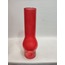 AVİZE LAMBA CAMI.TAM KIRMIZI RENKLİ.(Alt çap:7.00cm-h:25.00cm)