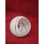AVİZE CAMI. YUVARLAK, BEYAZ RENKLİ, SUYOLU DESENLİ, (E.27).Açık ağızlı.(E.27)
