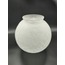 OSMANLI AVİZE CAMI .MAT, ÇATLATILMIŞ DESENLİ. GRİFLİ (ÇAP: 20.cm- YUVA ÇAPI: 10.cm)