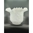 KIVIRCIK AVİZE CAMI. TAM SÜT BEYAZ RENKTE.alt çapı:10,00cm.h:15,50cm