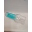 AVİZE LAMBA CAMI. ŞEFFAF - TURKUAZ MAVİ RENKLİ. ( Alt çapı:7.00cm-h:25.00cm)