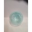 GLOB AVİZE CAMI .TURKUAZ MAVİ RENKLİ, ÇATLATILMIŞ DESENLİ (ÇAP: 15.00cm- DUY YUVASI: 7.00cm)